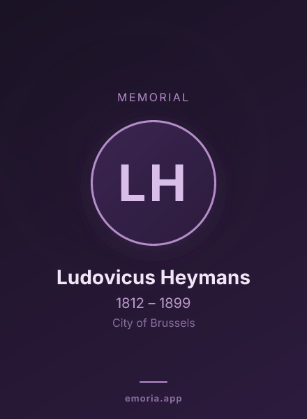 Memorial portrait of Ludovicus Heymans