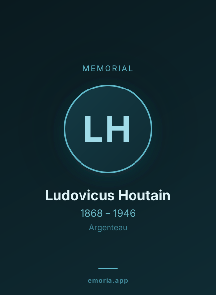 Memorial portrait of Ludovicus Houtain