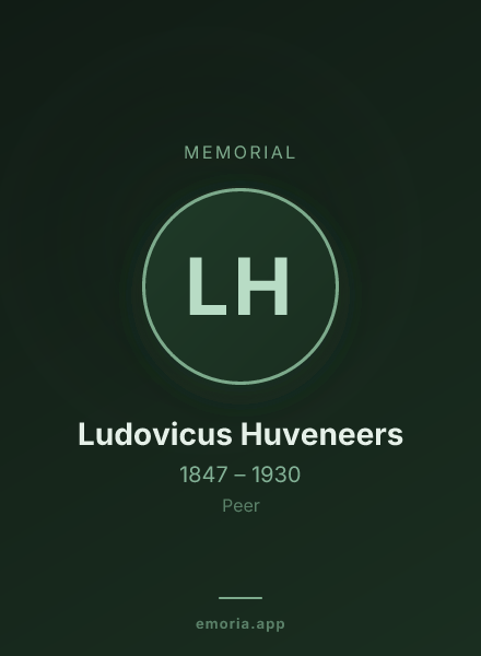 Memorial portrait of Ludovicus Huveneers
