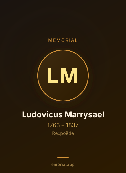 Memorial portrait of Ludovicus Marrysael