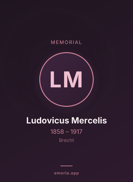Memorial portrait of Ludovicus Mercelis