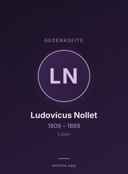 Gedenkportrait von Ludovicus Nollet