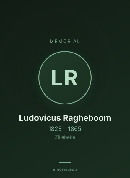 Memorial portrait of Ludovicus Ragheboom