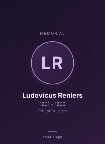 Memorial portrait of Ludovicus Reniers