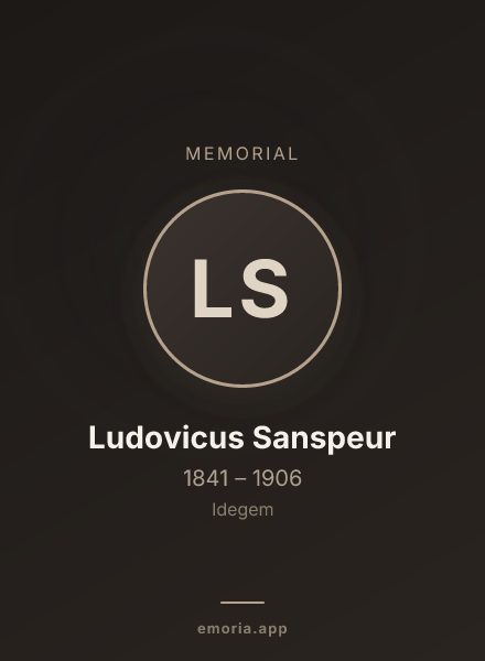 Memorial portrait of Ludovicus Sanspeur