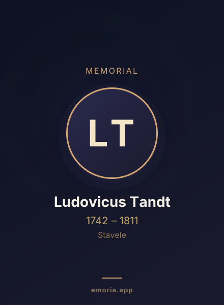 Memorial portrait of Ludovicus Tandt