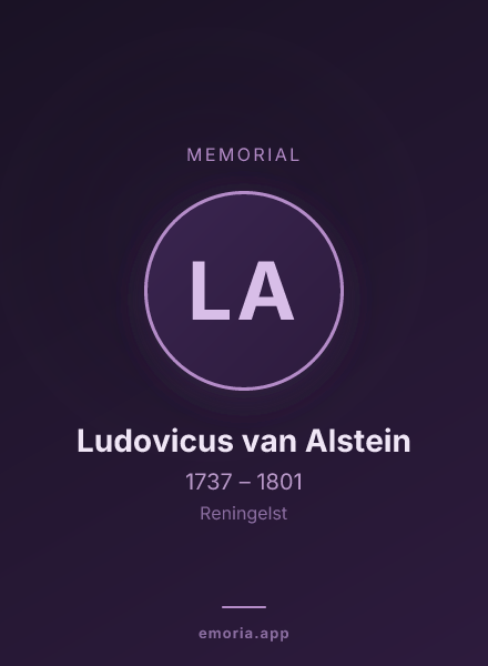 Memorial portrait of Ludovicus van Alstein