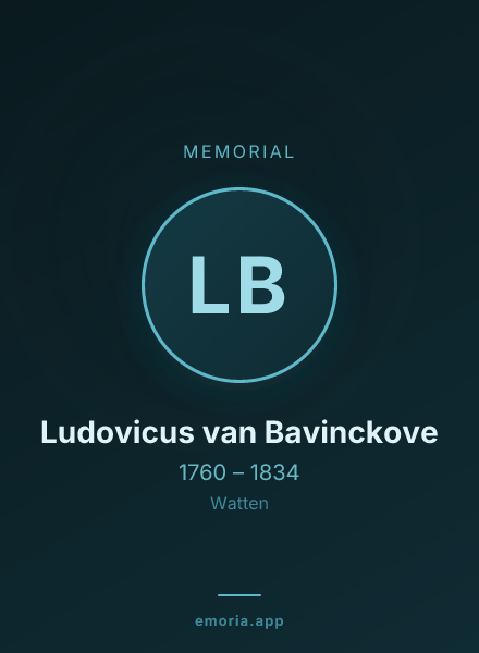 Memorial portrait of Ludovicus van Bavinckove