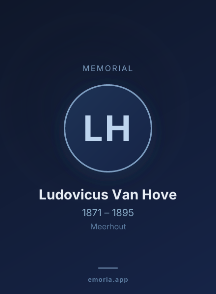 Memorial portrait of Ludovicus Van Hove