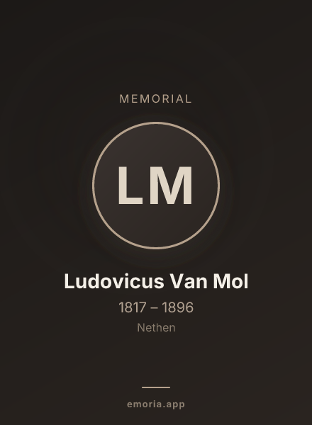 Memorial portrait of Ludovicus Van Mol