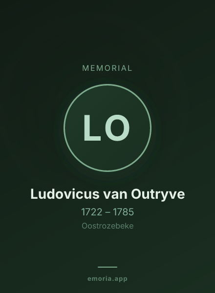 Memorial portrait of Ludovicus van Outryve