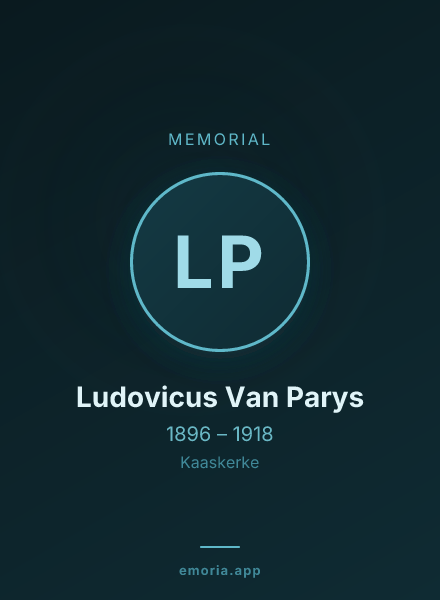 Memorial portrait of Ludovicus Van Parys