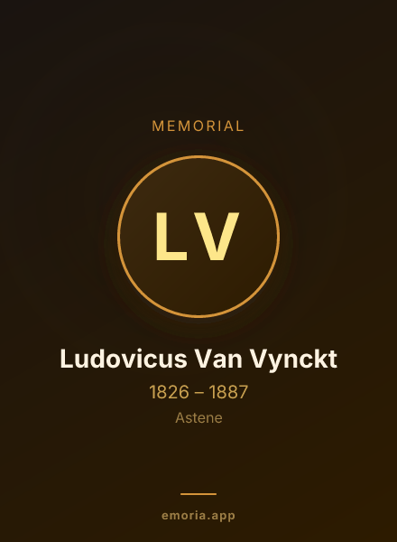 Memorial portrait of Ludovicus Van Vynckt