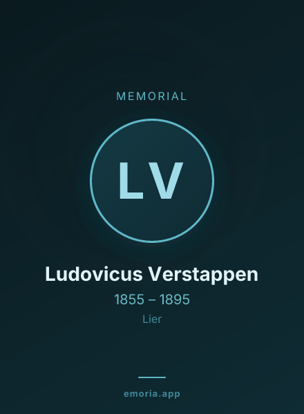 Memorial portrait of Ludovicus Verstappen