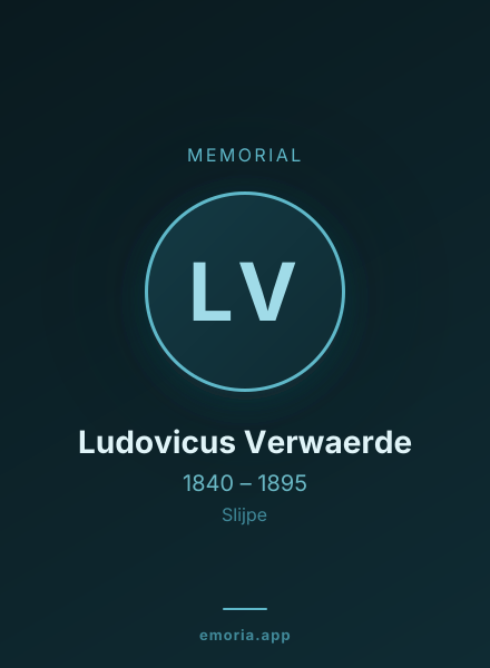 Memorial portrait of Ludovicus Verwaerde