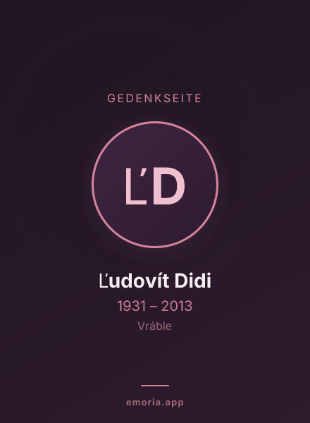 Gedenkportrait von Ľudovít Didi
