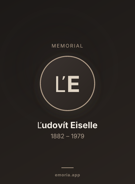 Memorial portrait of Ľudovít Eiselle