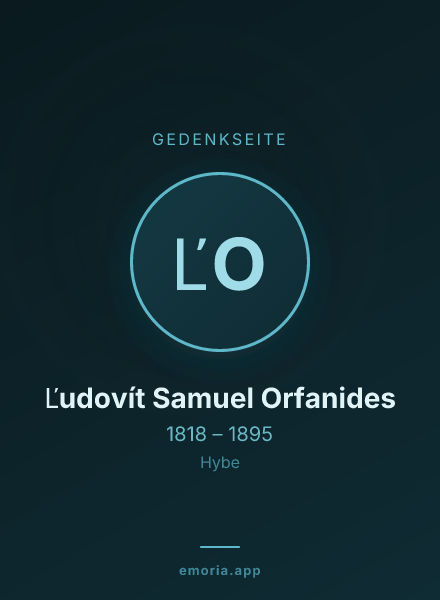 Gedenkportrait von Ľudovít Samuel Orfanides