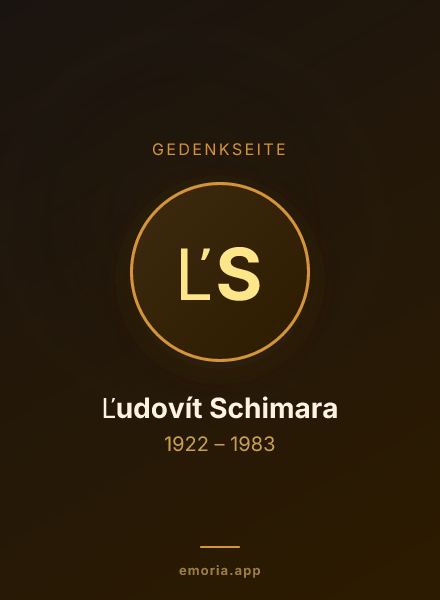 Gedenkportrait von Ľudovít Schimara
