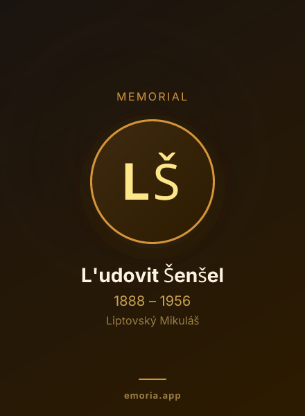 Memorial portrait of L'udovit Šenšel