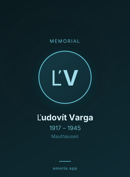 Memorial portrait of Ľudovít Varga