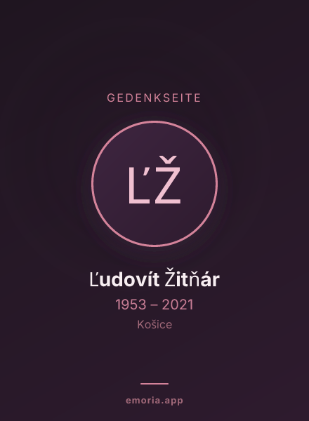 Gedenkportrait von Ľudovít Žitňár