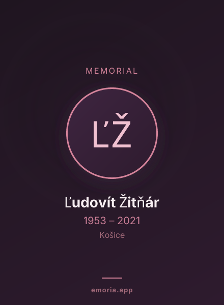 Memorial portrait of Ľudovít Žitňár