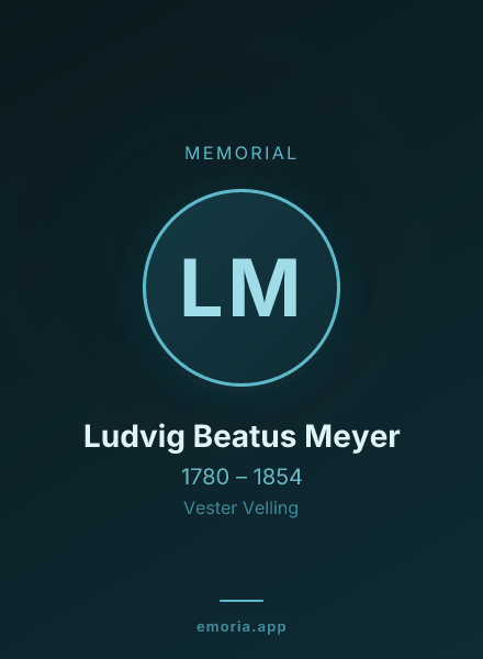 Memorial portrait of Ludvig Beatus Meyer