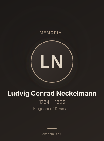 Memorial portrait of Ludvig Conrad Neckelmann