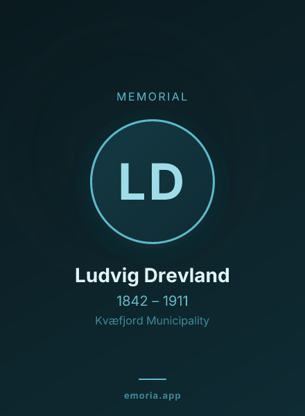 Memorial portrait of Ludvig Drevland
