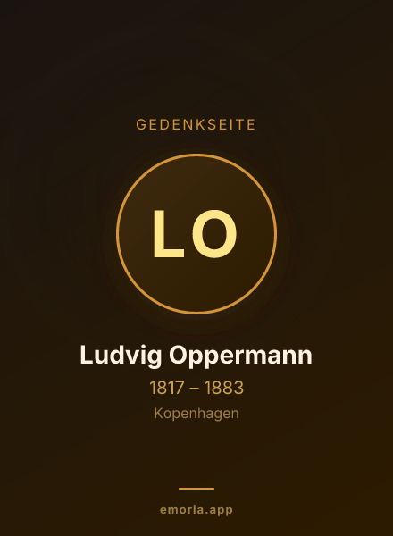 Gedenkportrait von Ludvig Oppermann