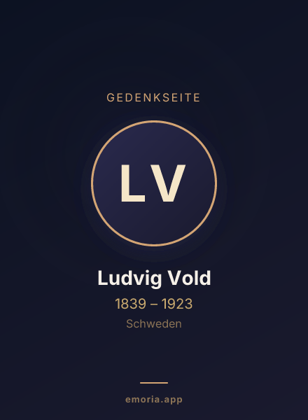 Gedenkportrait von Ludvig Vold