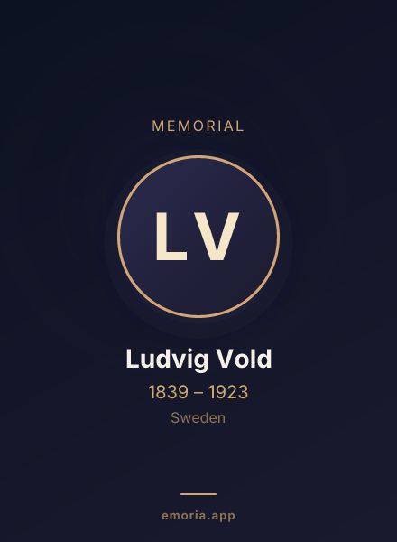 Memorial portrait of Ludvig Vold
