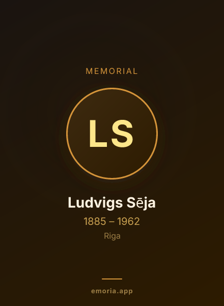 Memorial portrait of Ludvigs Sēja