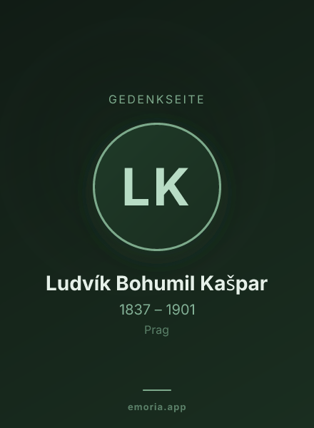 Gedenkportrait von Ludvík Bohumil Kašpar