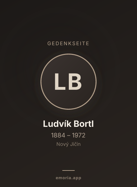 Gedenkportrait von Ludvík Bortl