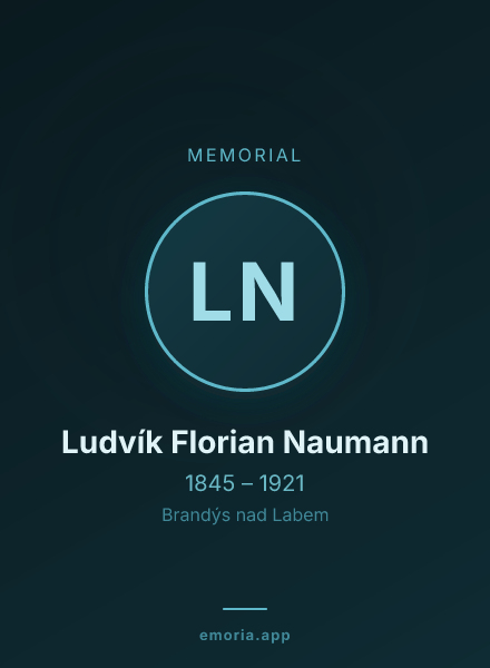 Memorial portrait of Ludvík Florian Naumann