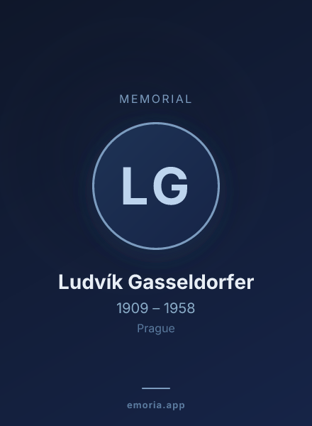 Memorial portrait of Ludvík Gasseldorfer