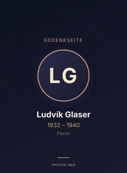 Gedenkportrait von Ludvík Glaser