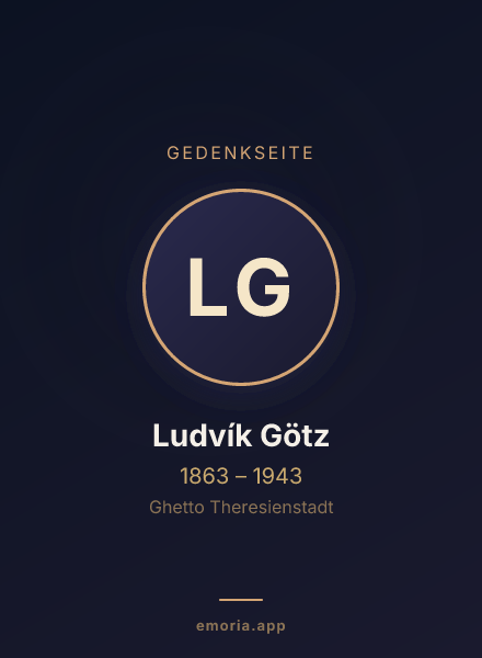 Gedenkportrait von Ludvík Götz