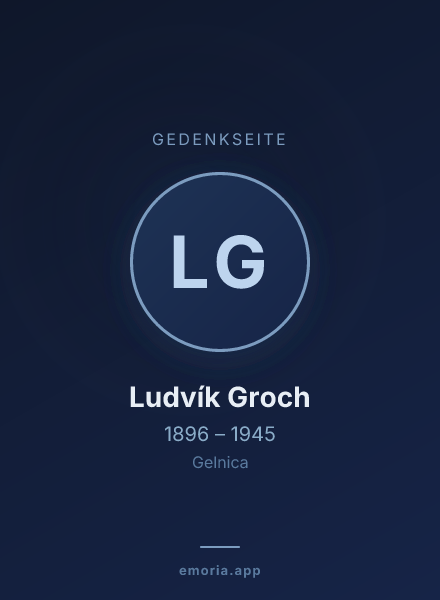 Gedenkportrait von Ludvík Groch
