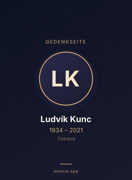 Gedenkportrait von Ludvík Kunc