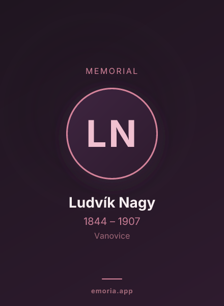 Memorial portrait of Ludvík Nagy