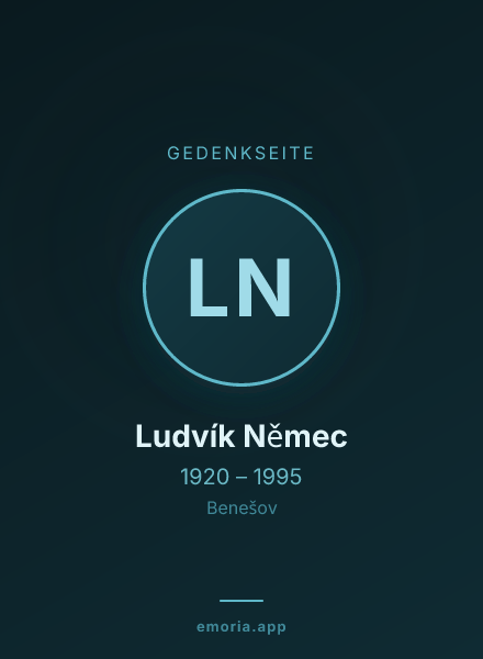 Gedenkportrait von Ludvík Němec