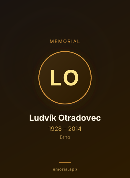 Memorial portrait of Ludvík Otradovec