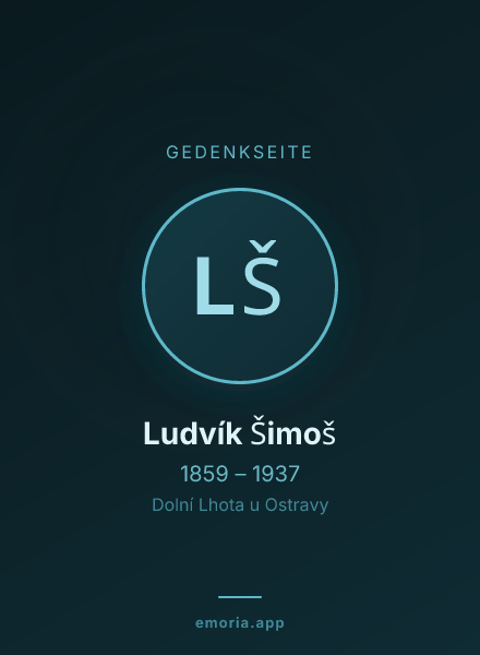 Gedenkportrait von Ludvík Šimoš