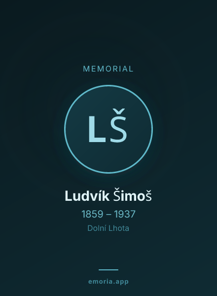 Memorial portrait of Ludvík Šimoš