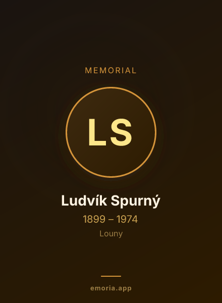 Memorial portrait of Ludvík Spurný