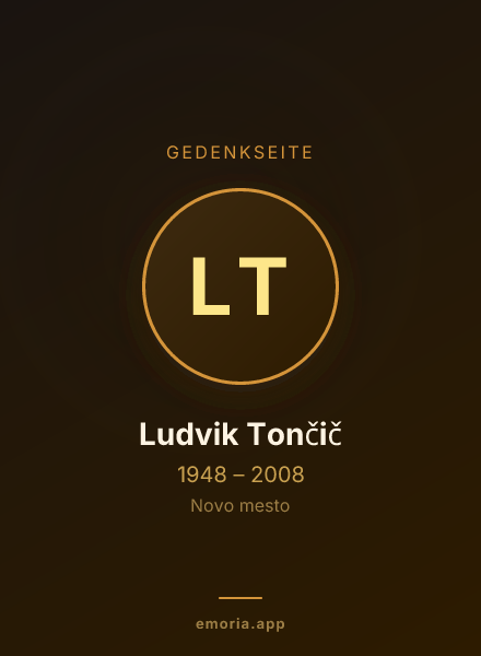 Gedenkportrait von Ludvik Tončič