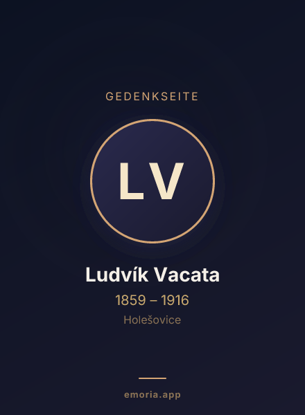 Gedenkportrait von Ludvík Vacata